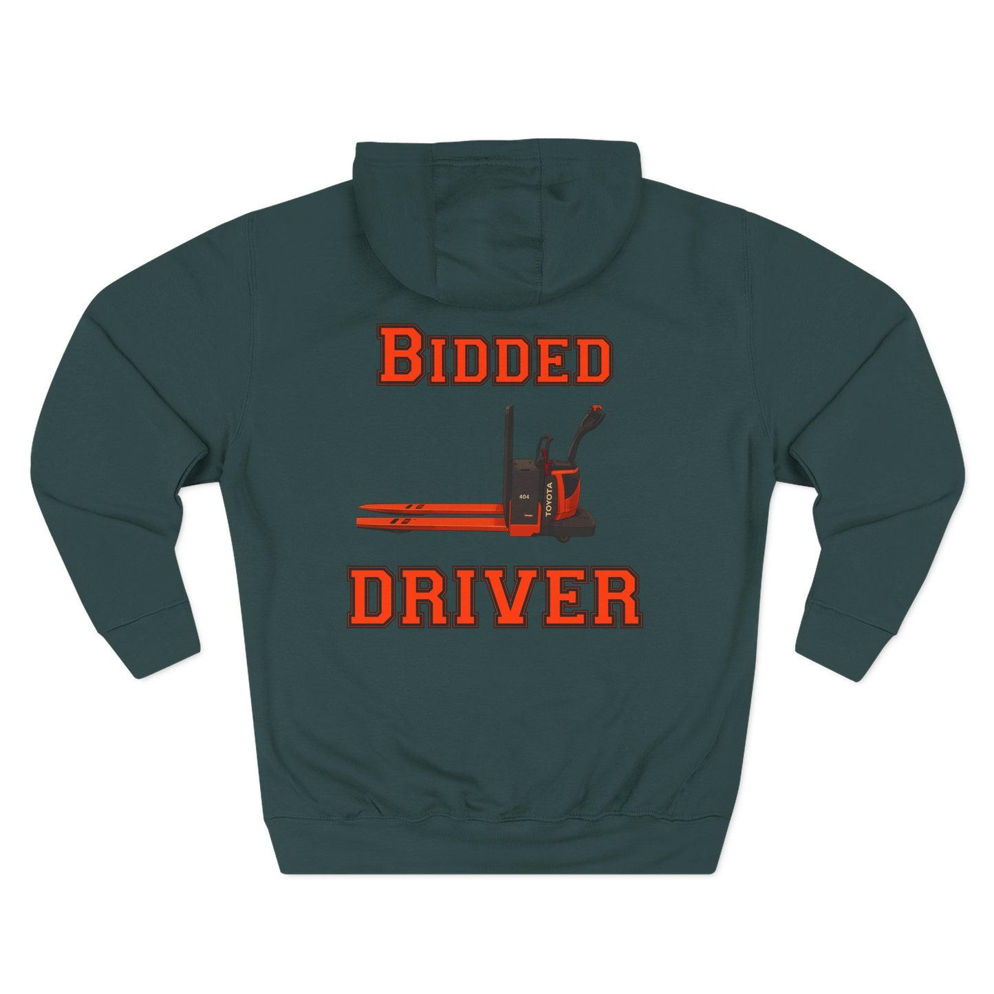 USPS Equipment Operator Hoodie — Bidded Driver Fleece Pullover