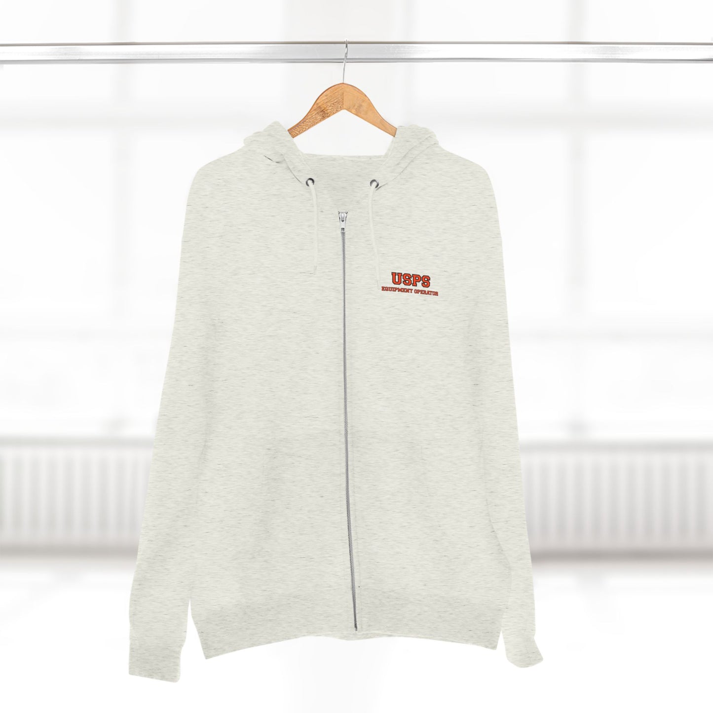 Zip Up Bidded Driver  Hoodie