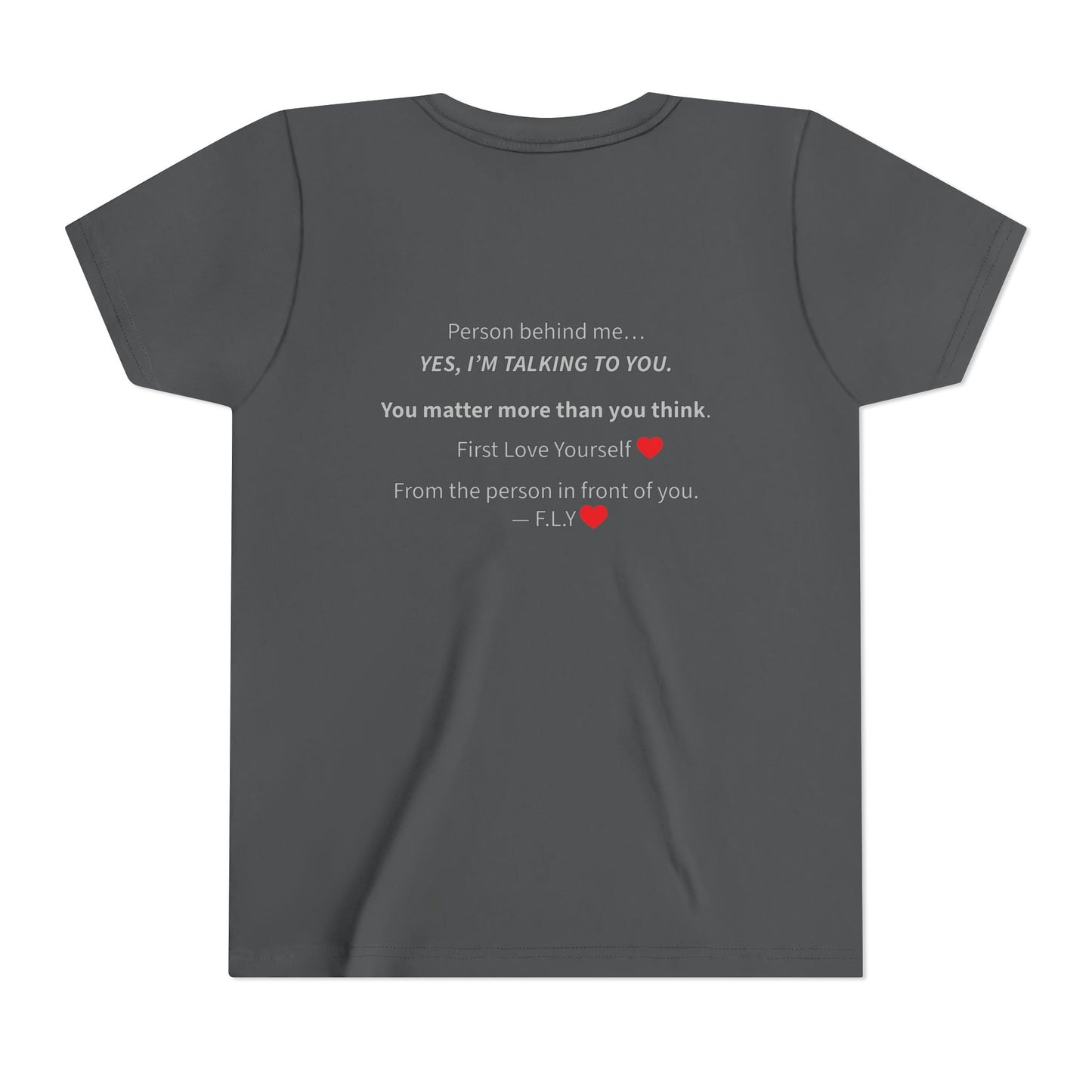 Youth Tee - F.L.Y. (First Love Yourself) Inspirational Kids T‑Shirt