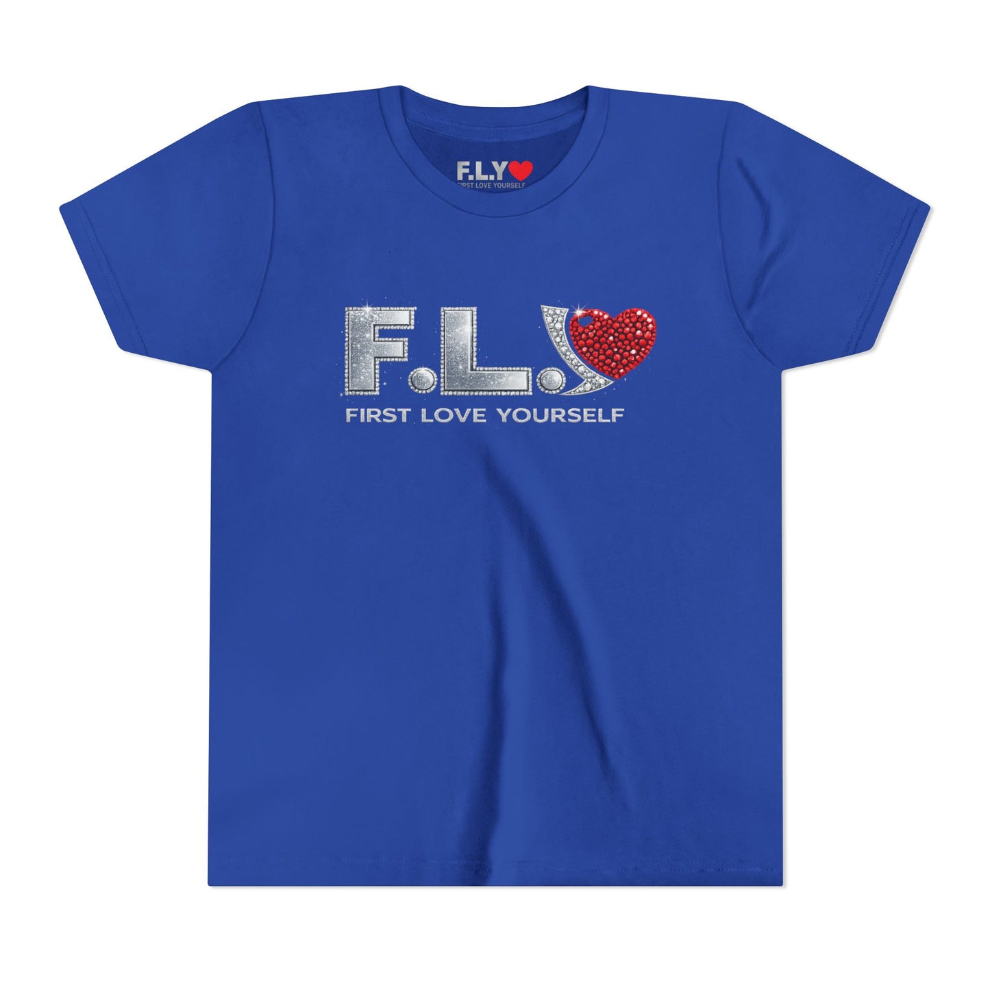 Youth Tee - F.L.Y. (First Love Yourself) Inspirational Kids T‑Shirt