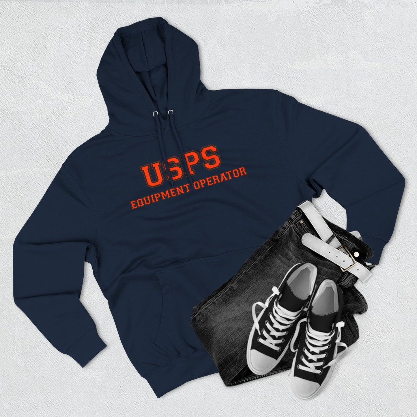 USPS Equipment Operator Hoodie — Bidded Driver Fleece Pullover