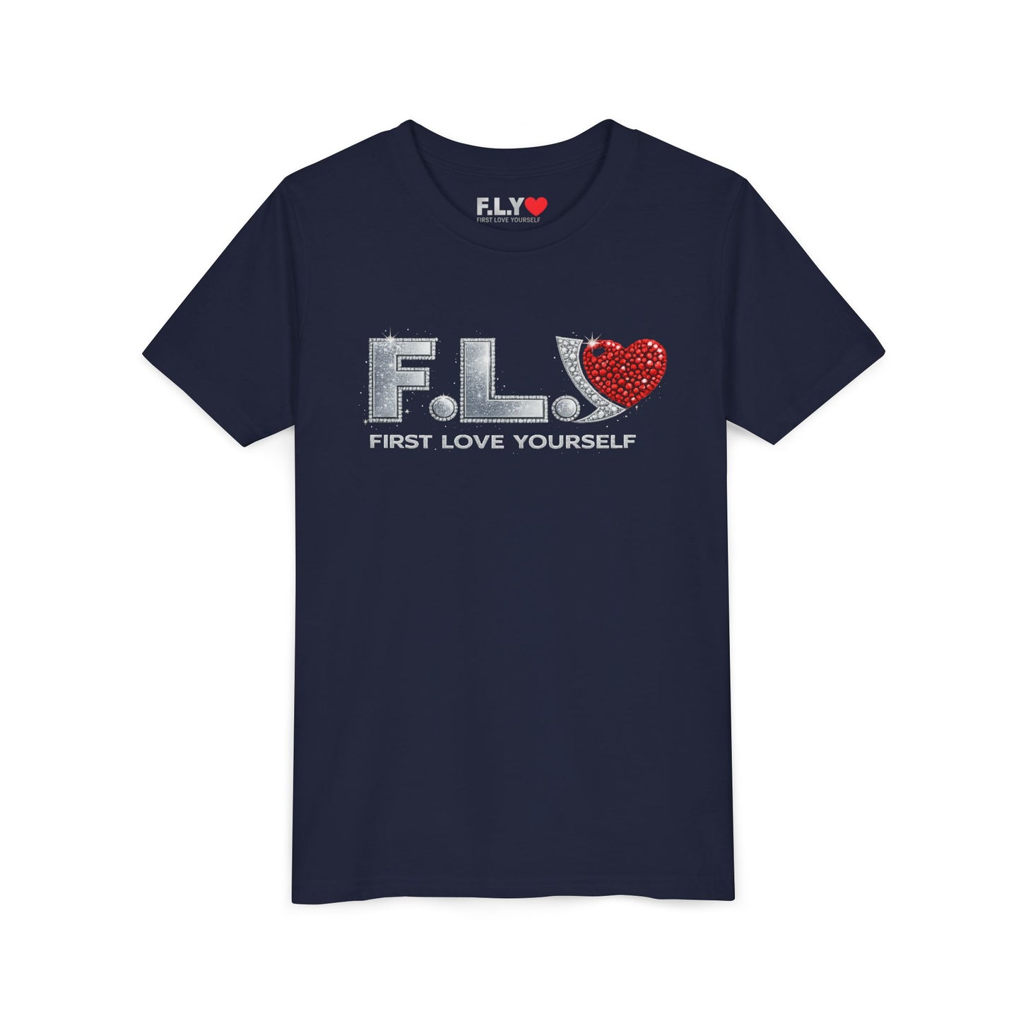 Youth Tee - F.L.Y. (First Love Yourself) Inspirational Kids T‑Shirt