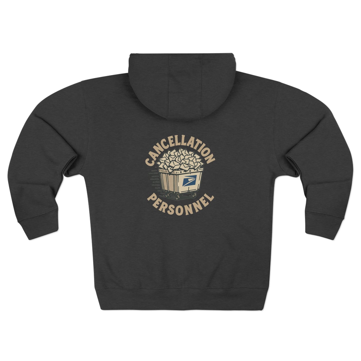 USPS Cancellation Personnel Zip Up Hoodie
