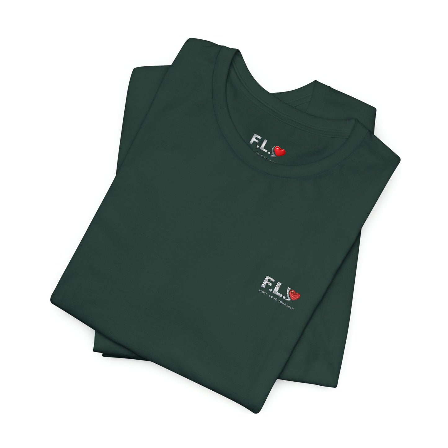 FLY Embroidered Essential T-Shirt | First Love Yourself