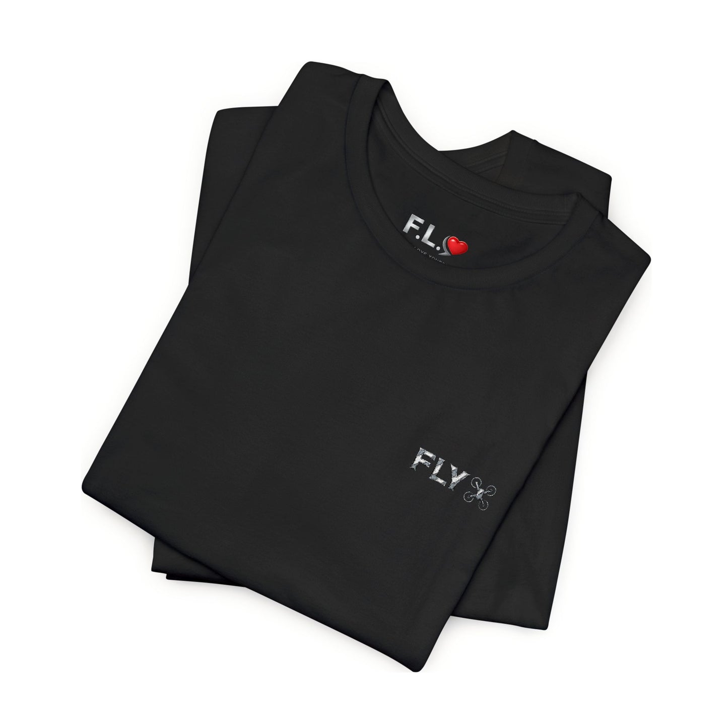 FLY “Drone Life” Embroidery Tee – Elevate Your Style