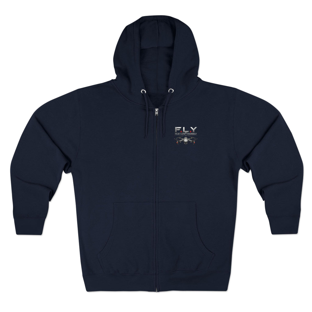 F.L.Y Film Life Yourself Drone Statement Zip Up Hoodie