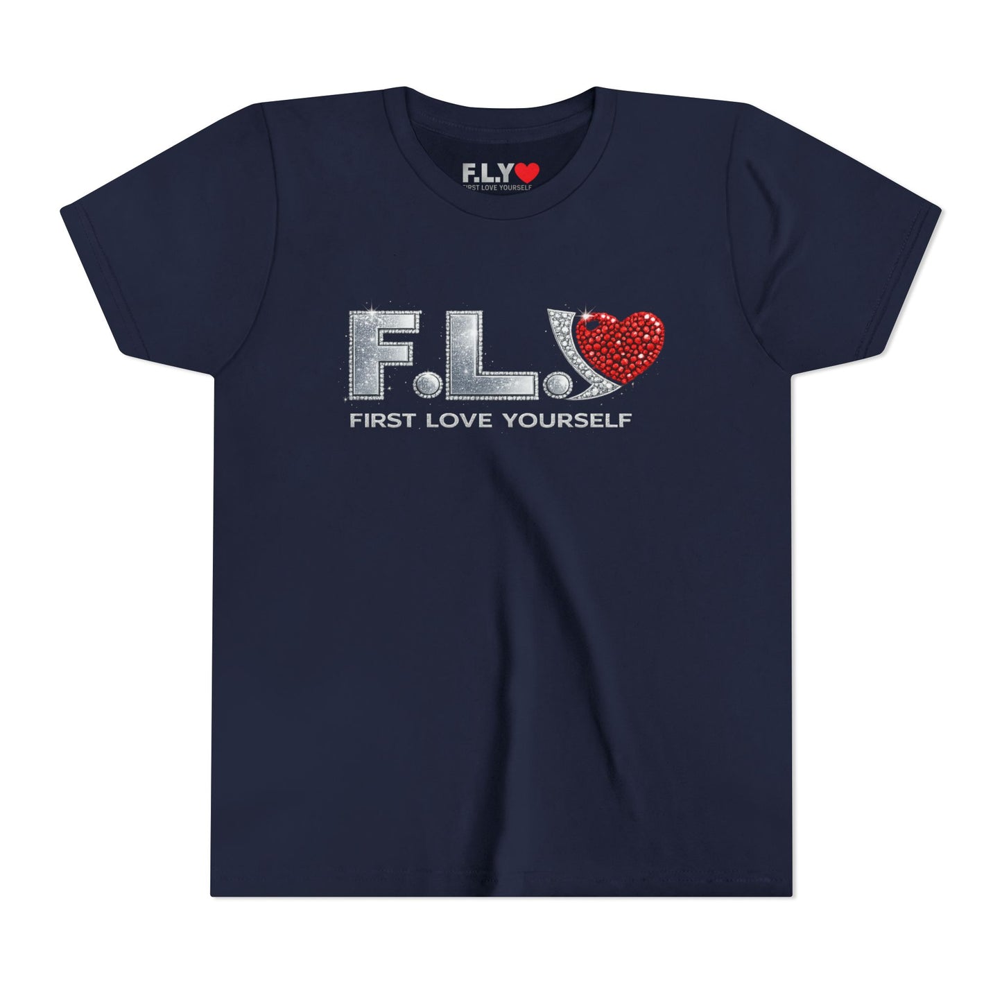 Youth Tee - F.L.Y. (First Love Yourself) Inspirational Kids T‑Shirt