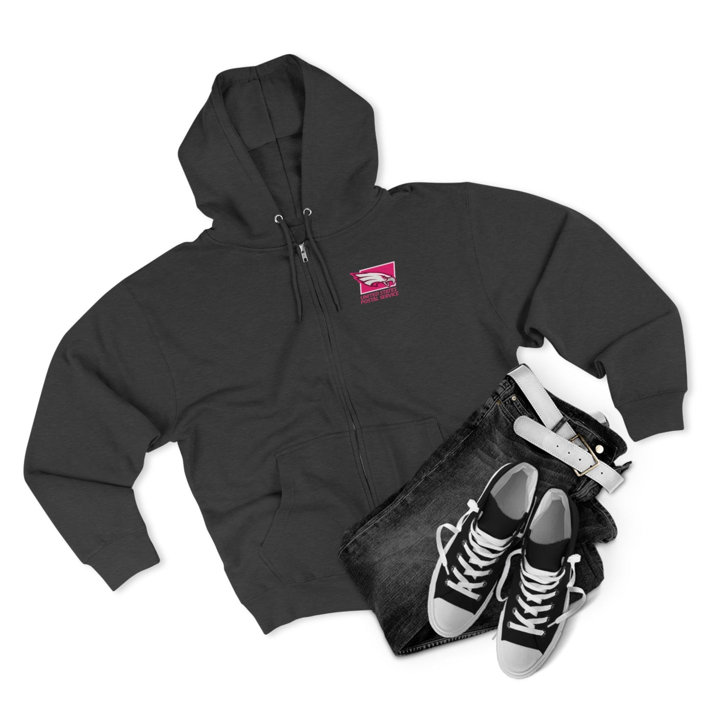 USPS Pink Eagles Zip Up Hoodie
