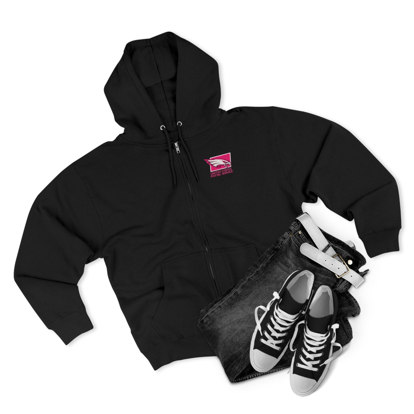 USPS Pink Eagles Zip Up Hoodie
