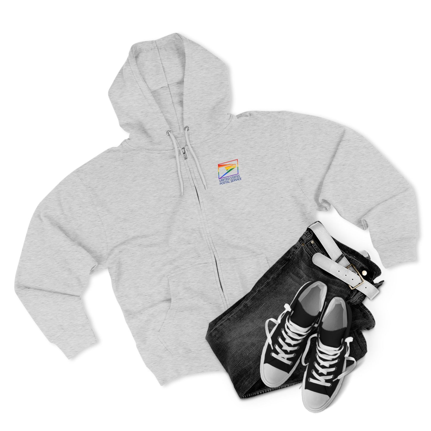 USPS Pride Logo  Zip Up Hoodie