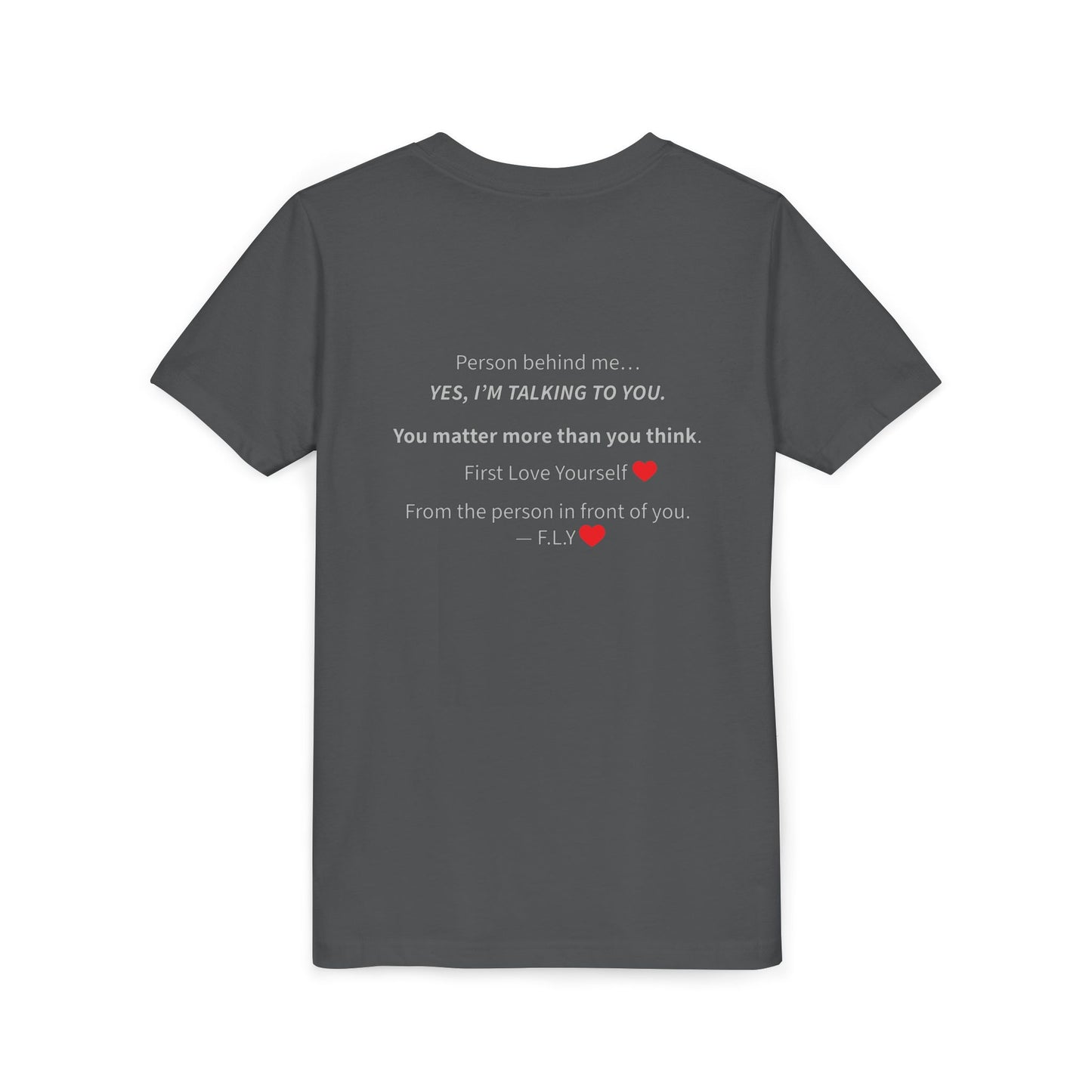 Youth Tee - F.L.Y. (First Love Yourself) Inspirational Kids T‑Shirt